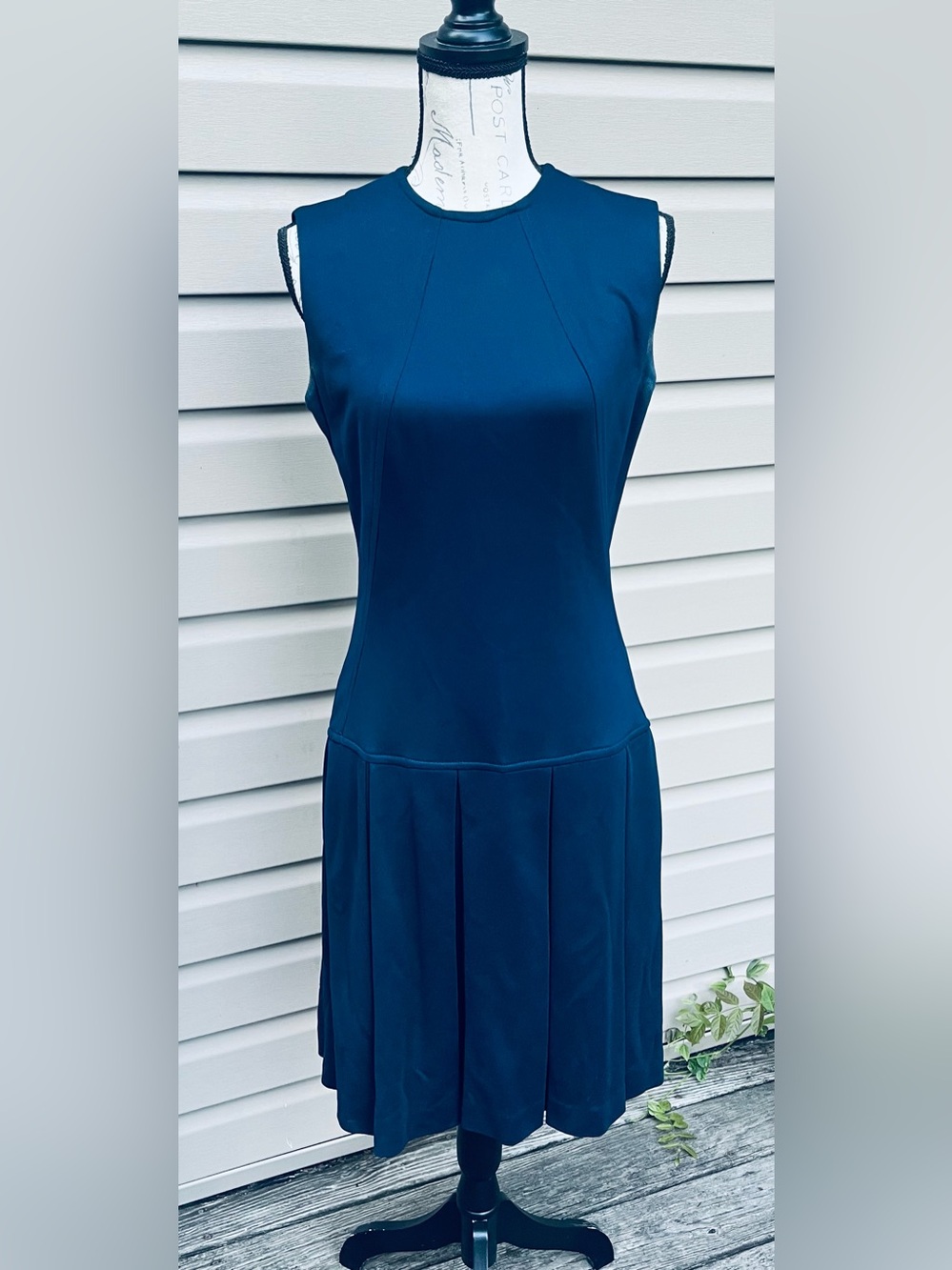 Sleeveless Navy Blue Women's Dress